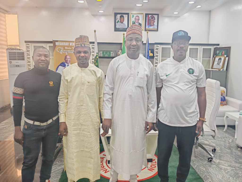 Erg Bala Bawa, Chairman Barau FC Ibrahim Chanji, NFF President Ibrahim Gusau