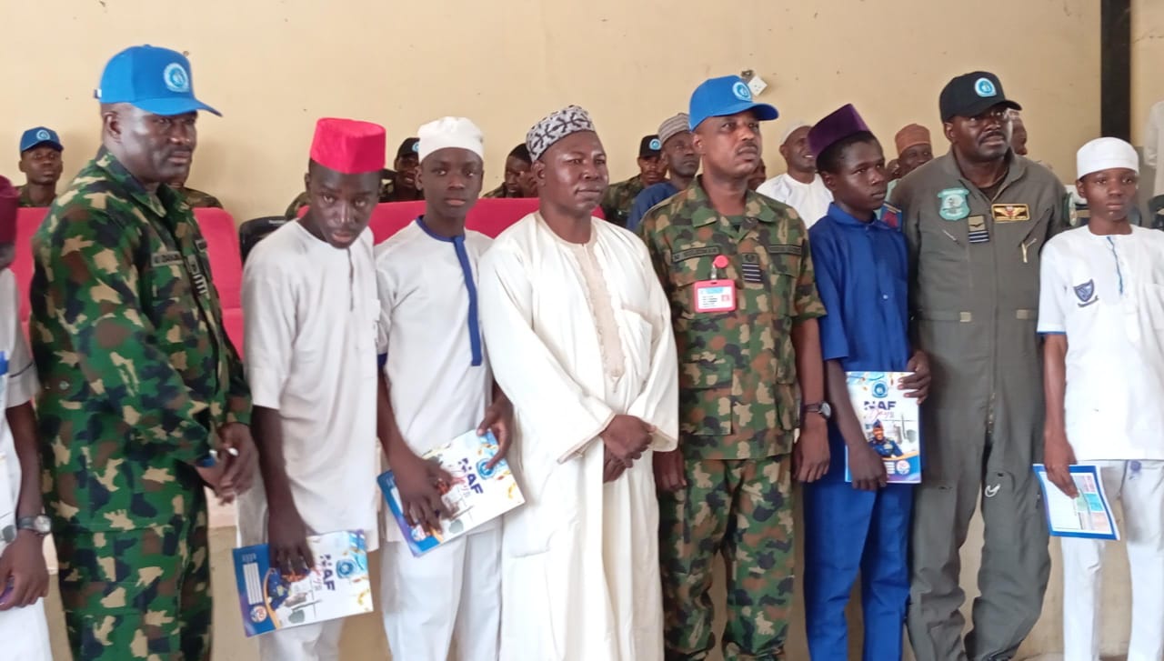 Nigerian Air Force Kano delegations and GGS Gwale Students